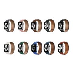 Leather Loop Watch Band for Apple Watch 8 - Compatible with Series 2