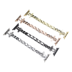 Bee Diamond-Set Watch Band for Apple Watch 8 - Metal Bee Design