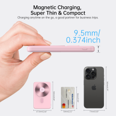 Ultra-Thin 20W Magnetic Power Bank MP08 - Portable Charging Solution