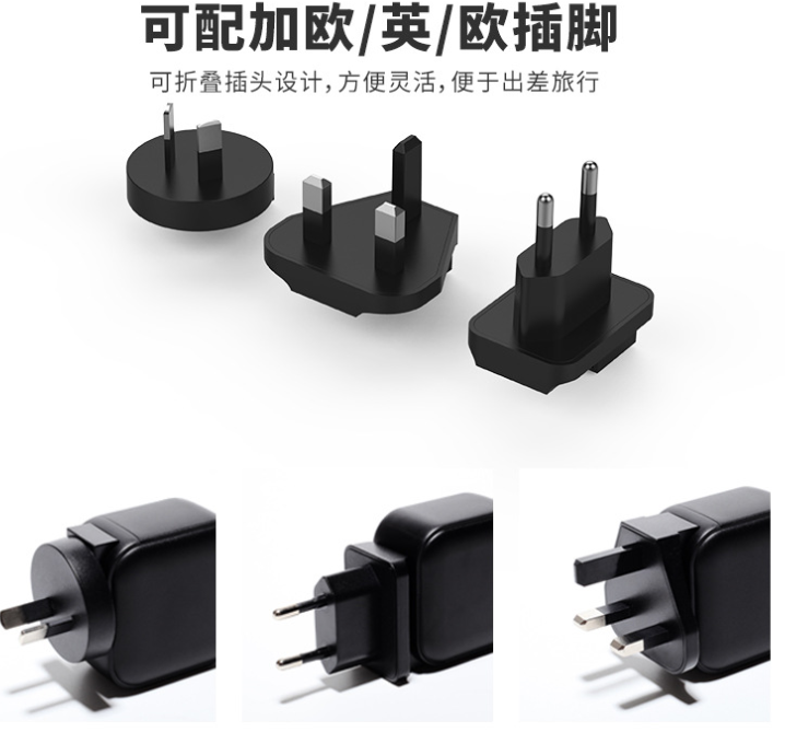65W Fast GaN Charger USB-C Duo Multi-Country Plug for Business