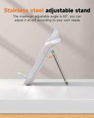 LED Makeup Mirror with Qi2 15W Triple Wireless Charger for AirPods, Phone & Watch - B2B Exclusive