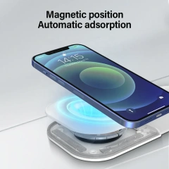 3 In 1 Wireless Charger Magnetic Foldable Charging Station Travel Charger For Iphone Charger Power Adapter