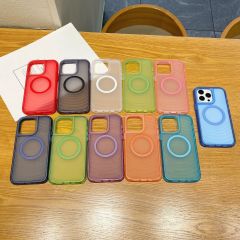 Sparkling Wave Nail Polish Phone Case - TPU & PC Dyed, Skincare Oil, Non-slip Frame, 4 Corner Protection, Magnetic Ring Matching