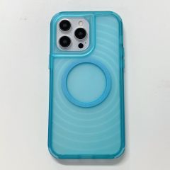 Sparkling Wave Nail Polish Phone Case - TPU & PC Dyed, Skincare Oil, Non-slip Frame, 4 Corner Protection, Magnetic Ring Matching