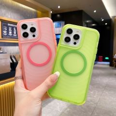 Sparkling Wave Nail Polish Phone Case - TPU & PC Dyed, Skincare Oil, Non-slip Frame, 4 Corner Protection, Magnetic Ring Matching