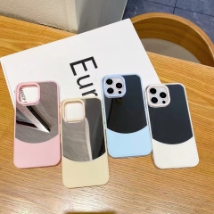 Arc-shaped Mirror 2-in-1 Phone Case - 1.5mm Acrylic Color Block for B2B.