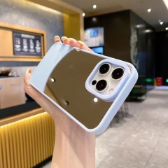 Arc-shaped Mirror 2-in-1 Phone Case - 1.5mm Acrylic Color Block for B2B.