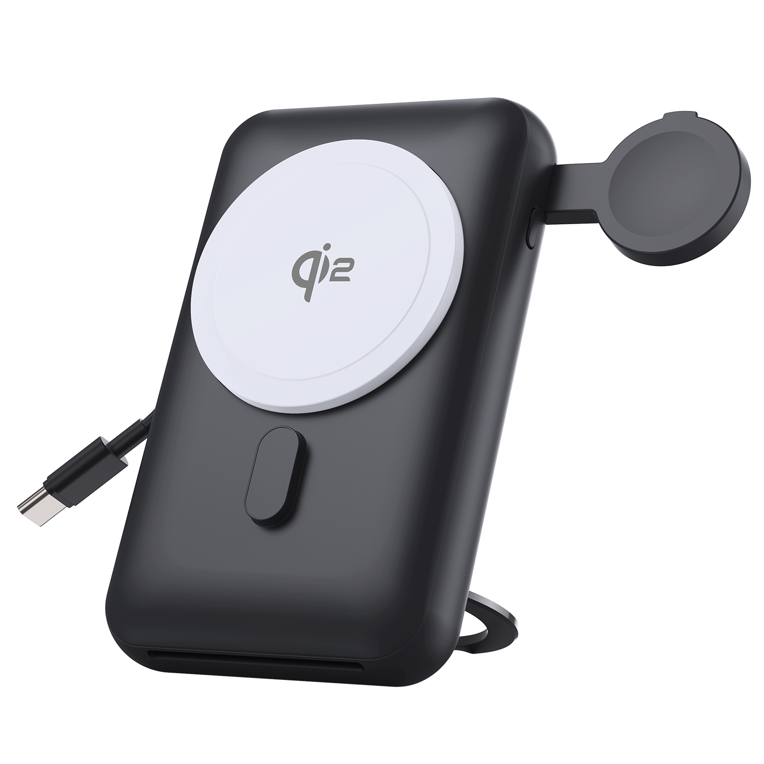 Magnetic MP07-15W Charger with Stand, Dual Charging for Watch & Phone