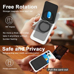 Magnetic 360° Rotating Phone Holder, Premium Leather Stand for B2B