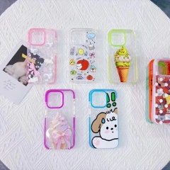 "Acrylic See-Through Frame Phone Case with Mounting Bracket"