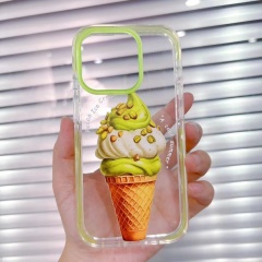 "Acrylic See-Through Frame Phone Case with Mounting Bracket"