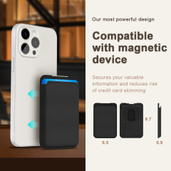 Magnetic 360° Rotating Phone Holder, Premium Leather Stand for B2B