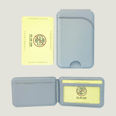 Leather Stand Magnetic Phone Card Holder for B2B Sales