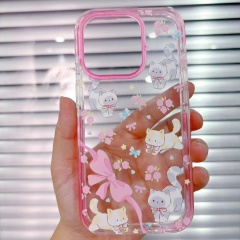 "Acrylic See-Through Frame Phone Case with Mounting Bracket"