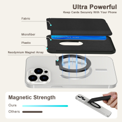 Magnetic 360° Rotating Phone Holder, Premium Leather Stand for B2B