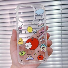 "Acrylic See-Through Frame Phone Case with Mounting Bracket"