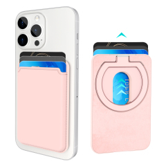 Magnetic 360° Rotating Phone Holder, Premium Leather Stand for B2B