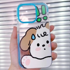 "Acrylic See-Through Frame Phone Case with Mounting Bracket"