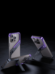 Slim S-Shaped Phone Case with Hidden Stand - M09 Minimalist Pivot