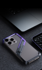 Slim S-Shaped Phone Case with Hidden Stand - M09 Minimalist Pivot