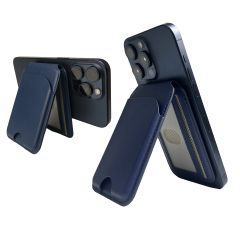 Leather Stand Magnetic Phone Card Holder for B2B Sales