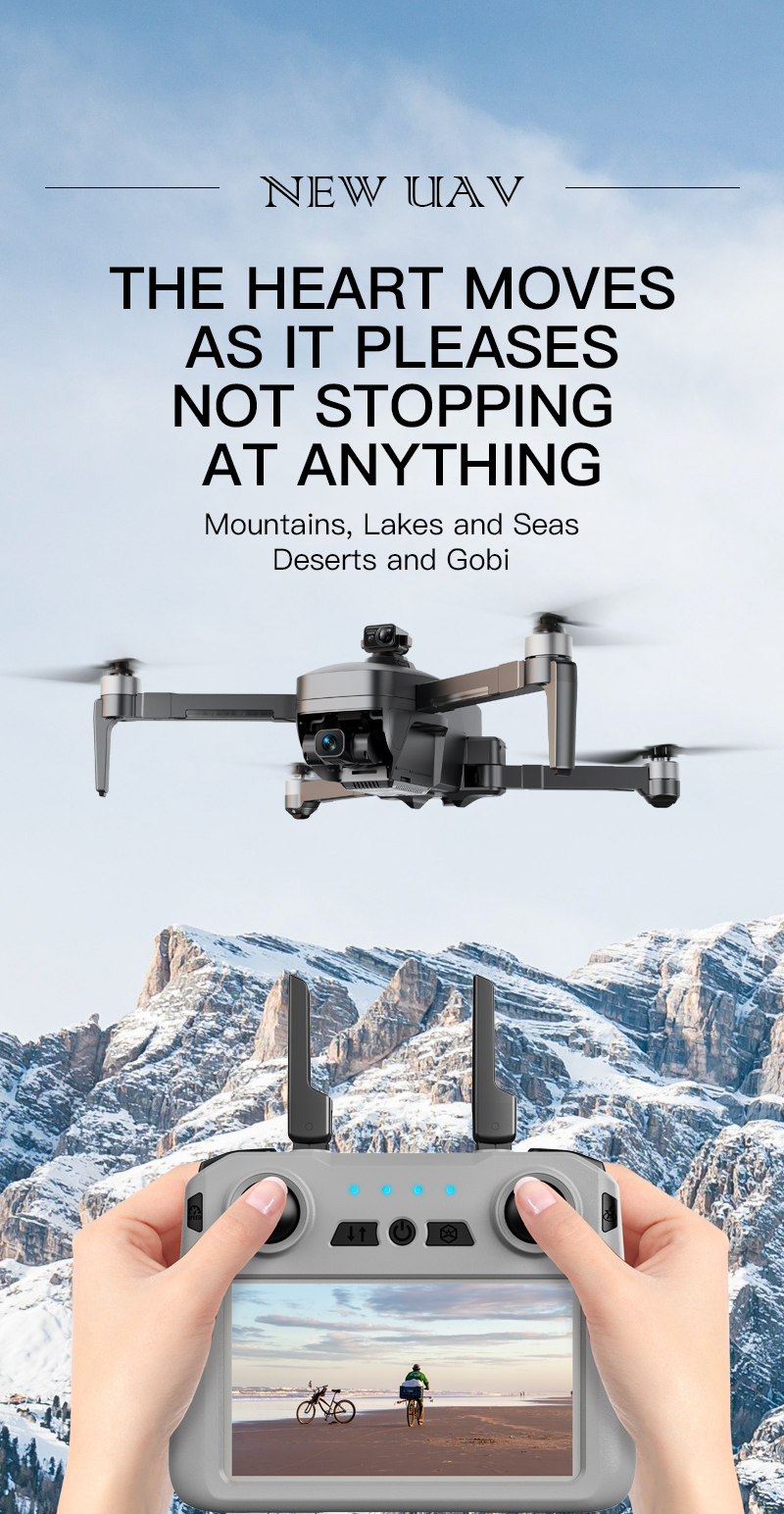 F7 4K Pro Drone with 3-Axis Gimbal & GPS, Upgraded from F11