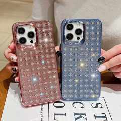 Luxury Diamond Phone Case - Mi's Love, Exquisite Gemstone Arrangement, Fashionable Design