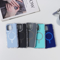 "Tri-Fold Magnetic Phone Case with Leaf Lens Frame Design"