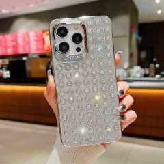Luxury Diamond Phone Case - Mi's Love, Exquisite Gemstone Arrangement, Fashionable Design