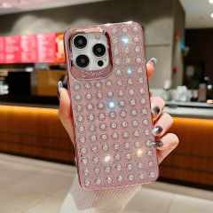 Luxury Diamond Phone Case - Mi's Love, Exquisite Gemstone Arrangement, Fashionable Design