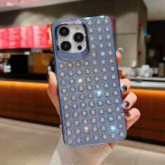 Luxury Diamond Phone Case - Mi's Love, Exquisite Gemstone Arrangement, Fashionable Design