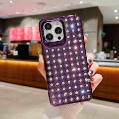 Luxury Diamond Phone Case - Mi's Love, Exquisite Gemstone Arrangement, Fashionable Design