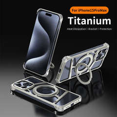 Magnetic Phone Case with Metal Frame: Drop-Resistant, Heat-Dissipating Stand