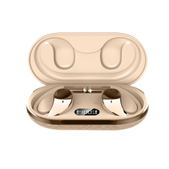 Luxury Earhook E11S Bluetooth Earphones with Leather Charging Case - Latest Design