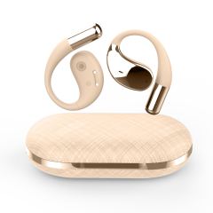 Luxury Earhook E11S Bluetooth Earphones with Leather Charging Case - Latest Design