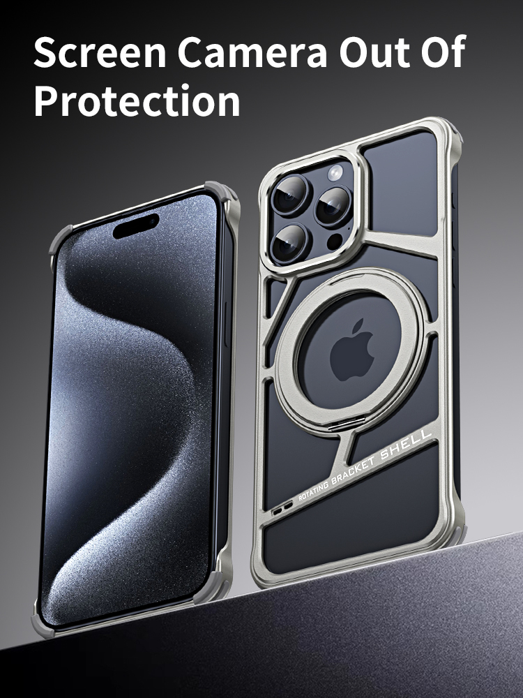 Magnetic Phone Case with Metal Frame: Drop-Resistant, Heat-Dissipating Stand