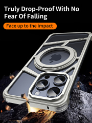 Magnetic Phone Case with Metal Frame: Drop-Resistant, Heat-Dissipating Stand
