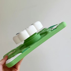 "Soft Silicone Tablet Cover with Sheep Design, Skin-Friendly, Integrated Stand, Wear-Resistant & Drop-Proof"