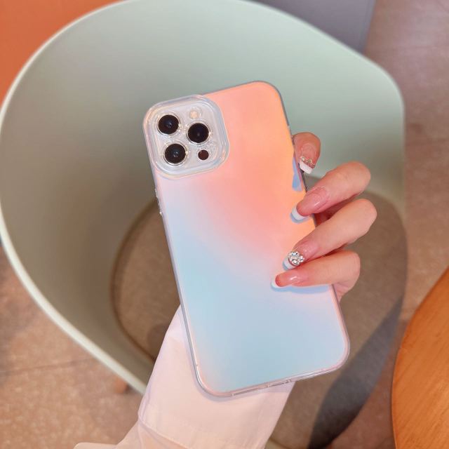 IMD Colorful Silver Phone Case - Shockproof, Wear-resistant, Fashionable, & Precision Hole Protection