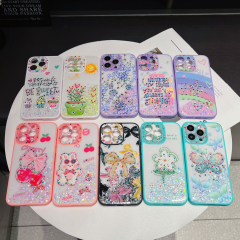 "Colorful & Durable Phone Case with Glitter Eyes - Strong Protection & Decoration"