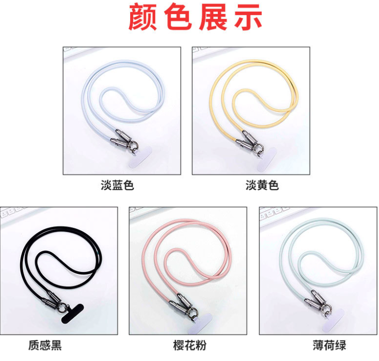 Dual-Function Neck Strap / Lanyard USB-C 60W Power Delivery Charging Cable for Data Transfer