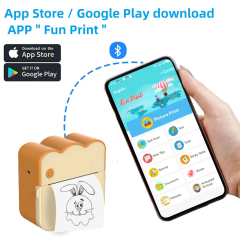 Portable Mini Printer for Kids: Wireless, Handheld, Student-Friendly, Home & School Use