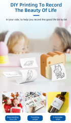 Portable Mini Printer for Kids: Wireless, Handheld, Student-Friendly, Home & School Use