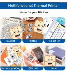 Portable Mini Printer for Kids: Wireless, Handheld, Student-Friendly, Home & School Use