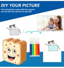 Portable Mini Printer for Kids: Wireless, Handheld, Student-Friendly, Home & School Use