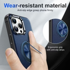 Durable 3-Proof Phone Case Rugged with Sandblasted Back & Hidden Stand