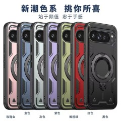 Durable Magsafe Phone Case with Rotating Stand & Shockproof Design