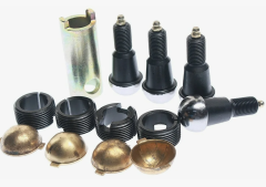 Шкворень УАЗ-3163 в сборе Н/О с латунными вкладышами (два усика) комплект 4шт. M