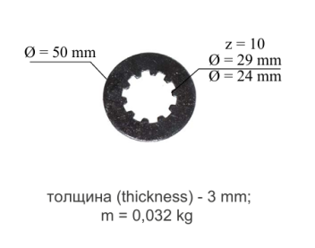 ДИСК ПРОМЕЖУТОЧНОЙ
 ОПОРЫ МТЗ-82
Pillow block disk MTZ-82