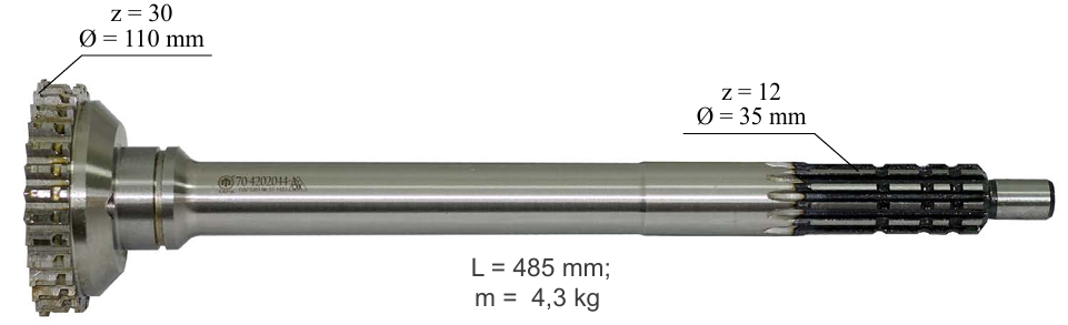 ВАЛ ВОМ МТЗ-80
 70-4202044-А
 PTO shaft MTZ-80